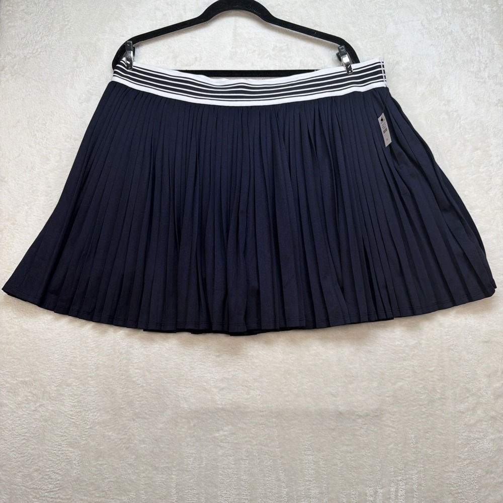 Talbots Pleated Skort Womens XL Navy‎ Tennis Golf Skirt Athletic Preppy